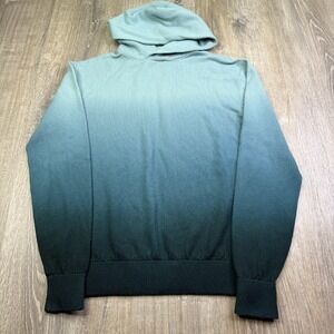 Greyson Mens Blue Ombre Wool Cashmere Long Sleeve Hooded Koko Sweater Size S